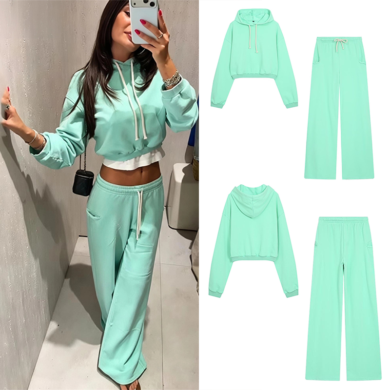 Women'S Fashion Middle Ages - Conjunto de Sudadera Corta Fluorescente para