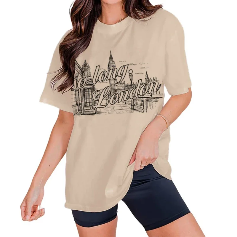 Women'S Fashion London - Camiseta Vintage So Long London, camiseta