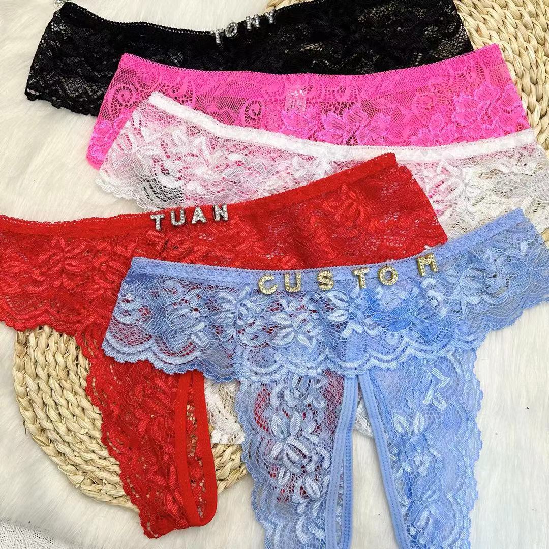 Women'S Fashion Underwear - Tangas de Encaje Personalizadas de Talla