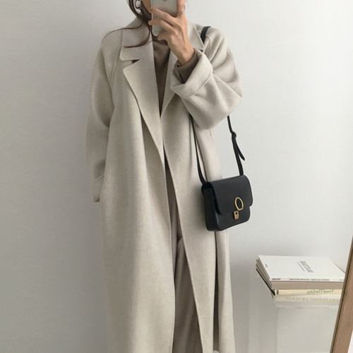 Women'S Fashion Petite - Abrigo de Cachemira de Doble Cara