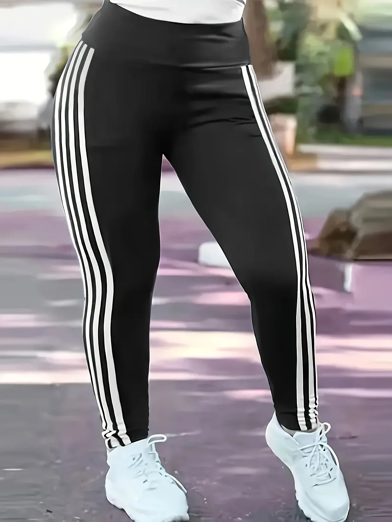 Women'S Fashion Leggings - Pantalones deportivos ajustados informales de talla