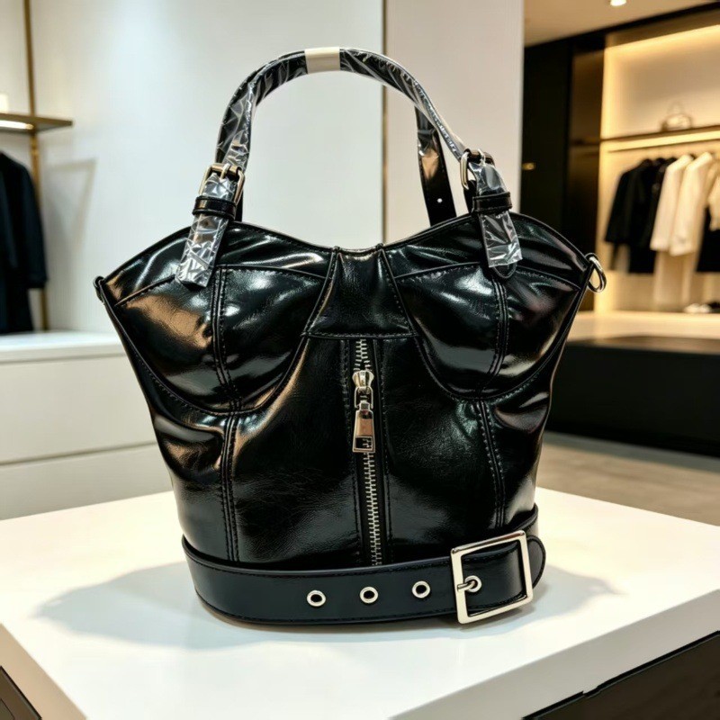 Women'S Fashion Edgy - Bolso de mano con asa superior