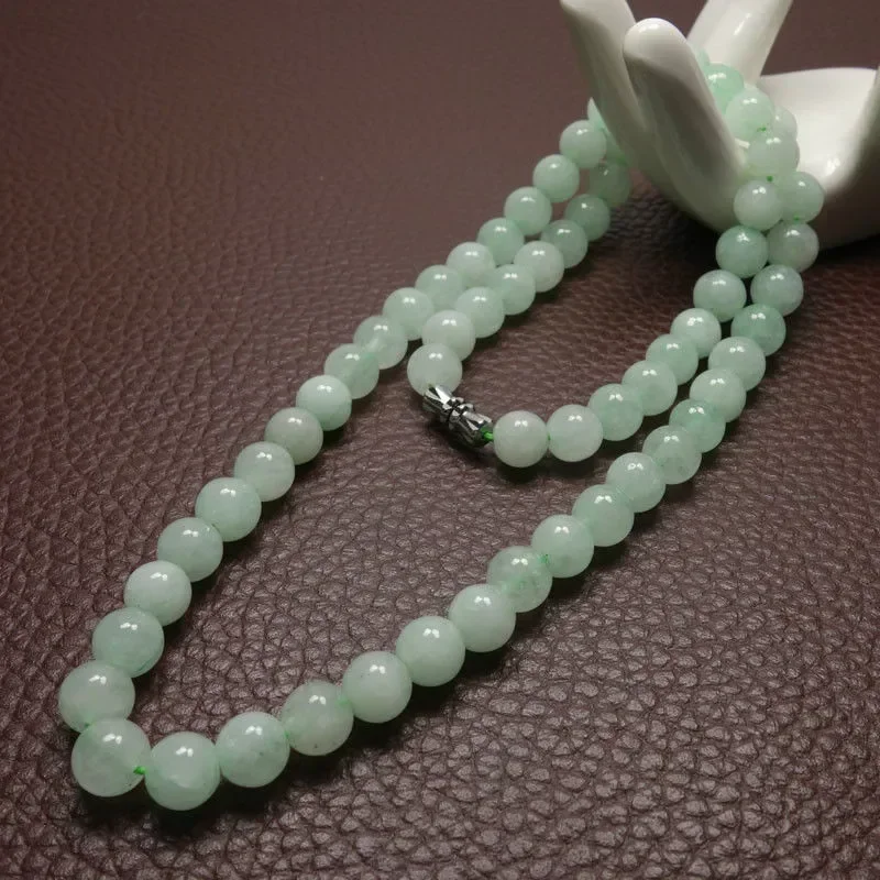 Women And Men Fashion - Collar de cuentas de jade verde