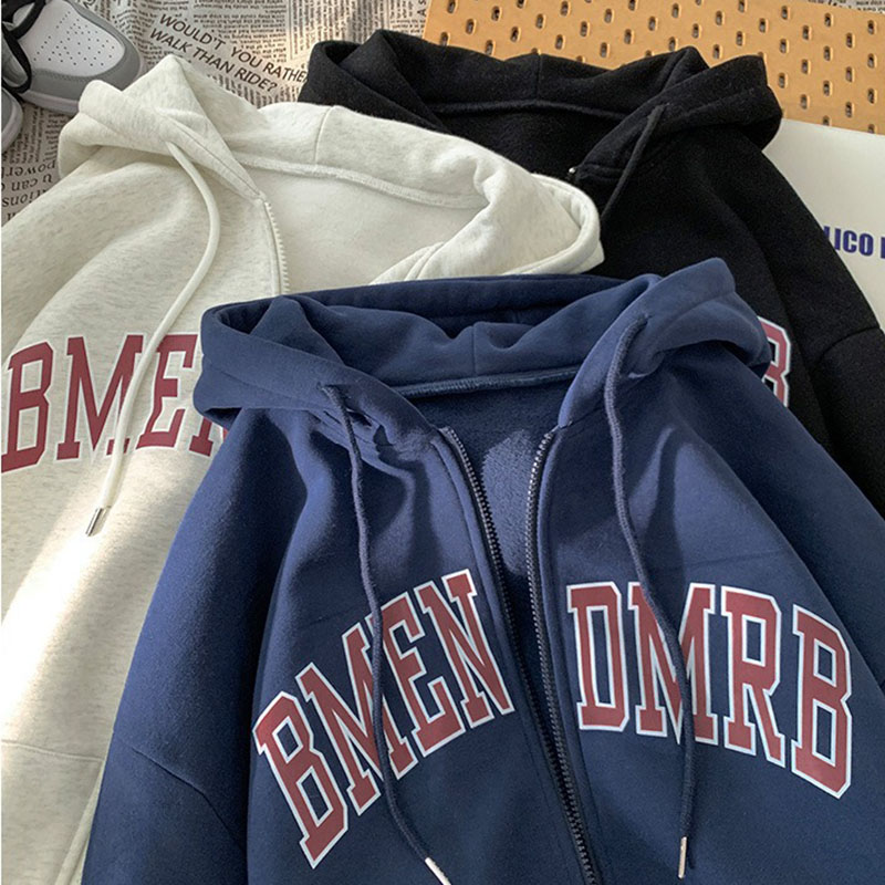 Women'S Fashion Zip Hoodie - Sudadera con capucha y cremallera gruesa