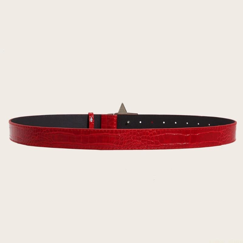 Women'S Fashion Edgy - 31BF Cinturón adornado con cierre estrella