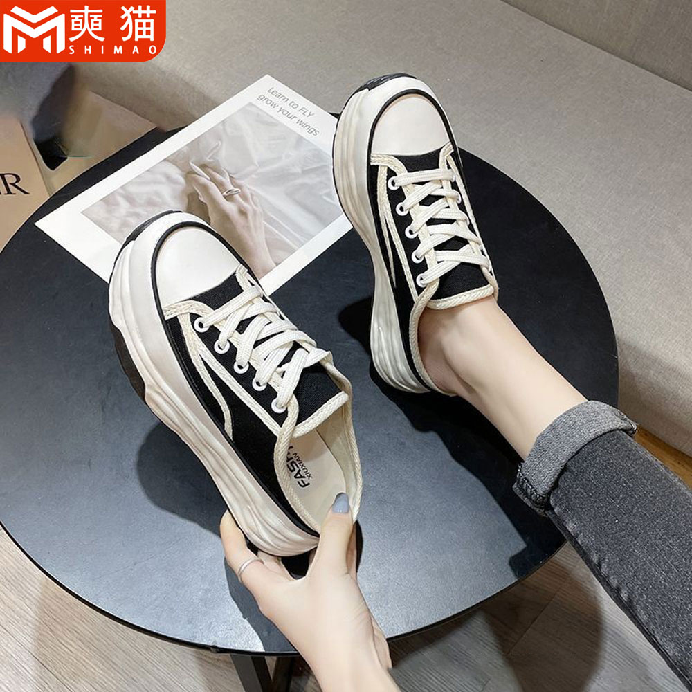 Women'S Fashion Korea - Zapatillas de lona casuales para mujer,