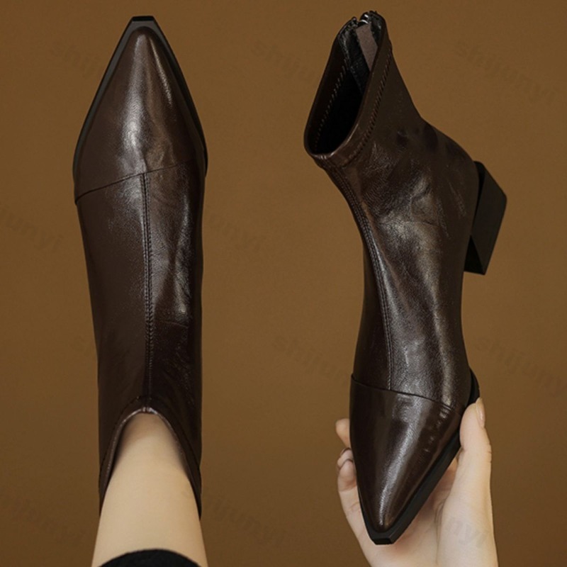 Botas cortas puntiagudas para  - Women'S Fashion Korea reseña y precio