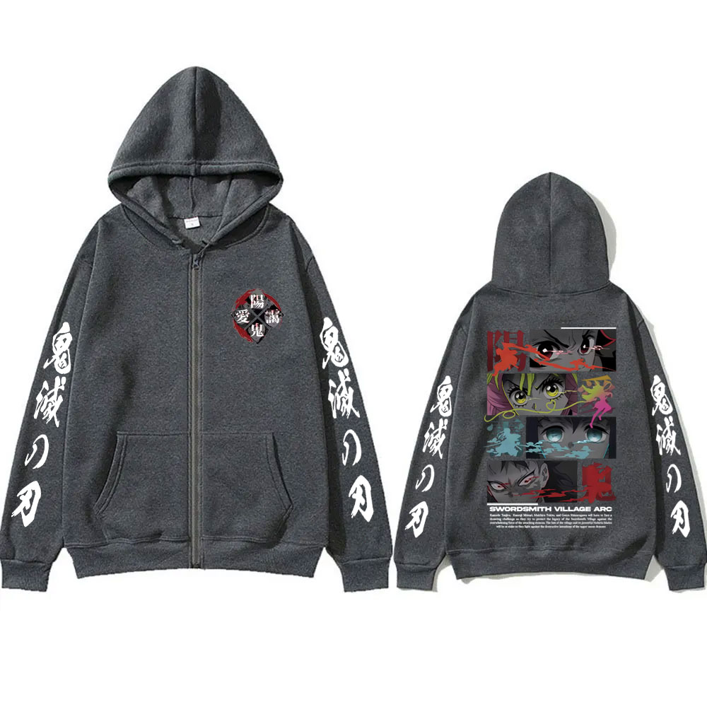 Anime hombres mujeres Demon Sl - Women'S Fashion Zip Hoodie reseña y precio