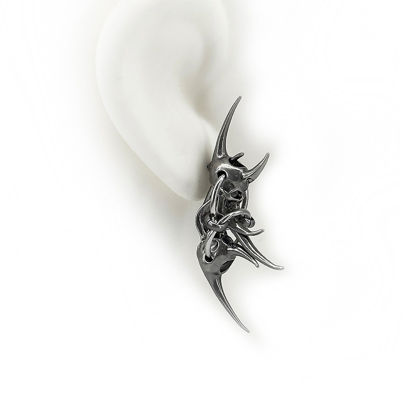 Pendientes de calavera de cuer - Women'S Fashion Edgy reseña y precio