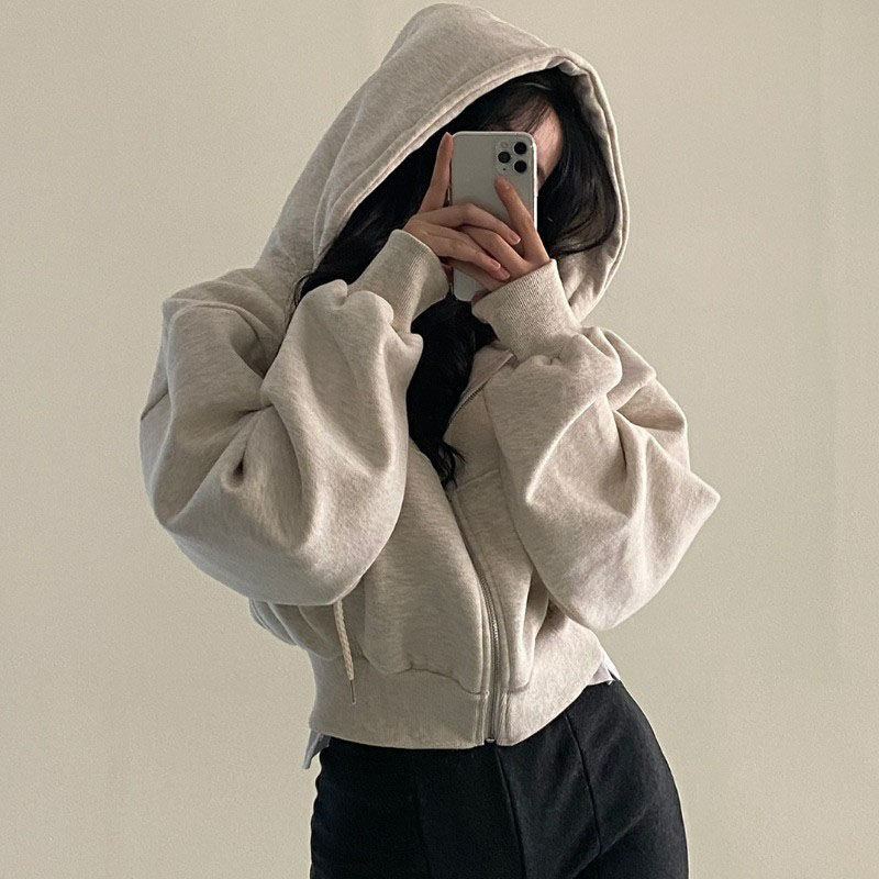 Sudadera con capucha y cremall - Women'S Fashion Zip Hoodie reseña y precio