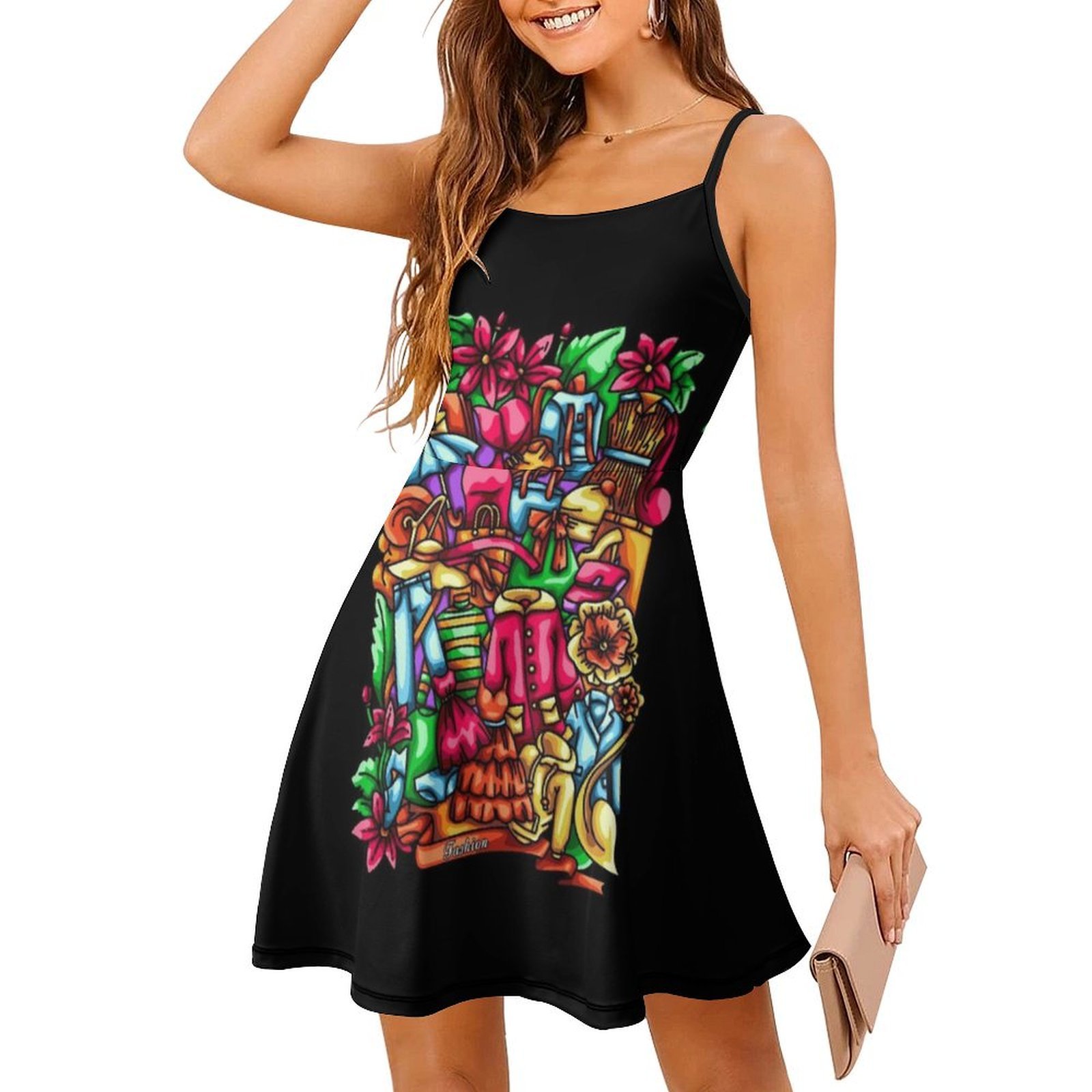 Ilustraciones de Doodles de Mo - Women Fashion Gown reseña y precio