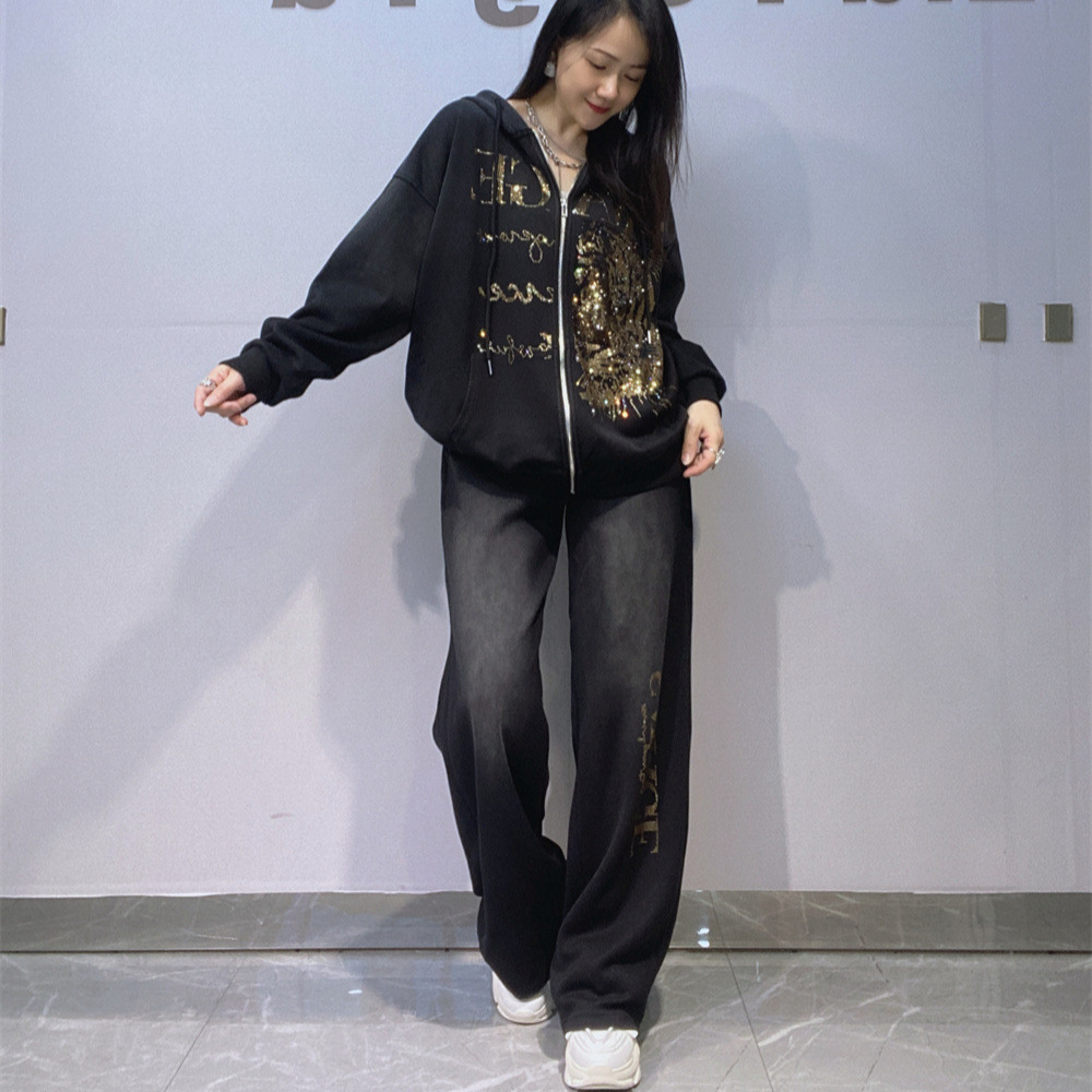 Conjunto de Sudadera con Capuc - Women'S Fashion Zip Hoodie reseña y precio