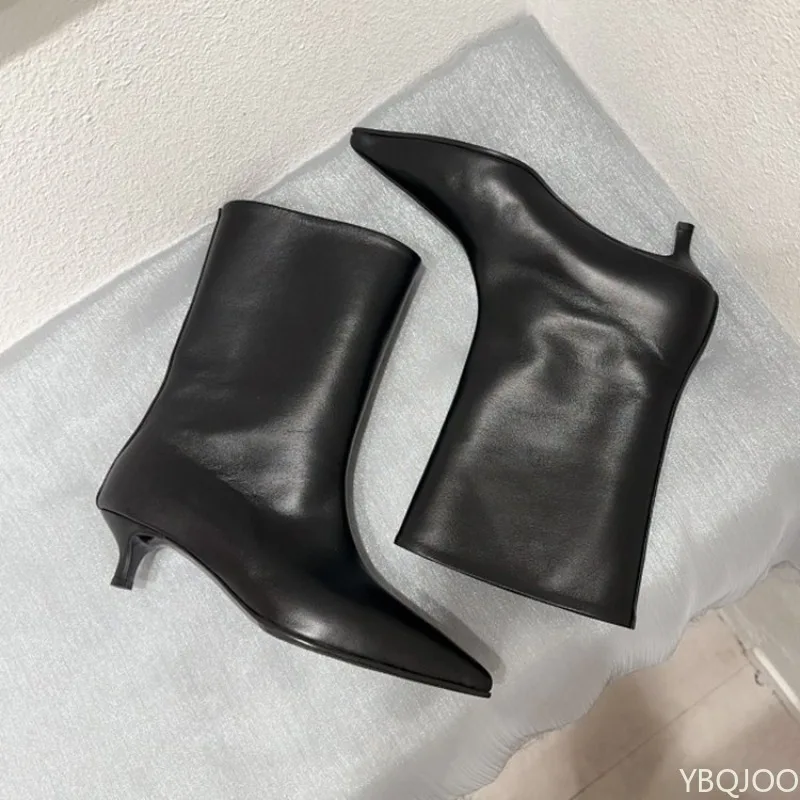 Botines Cortos de Tacón de Agu - Women'S Fashion Korea reseña y precio