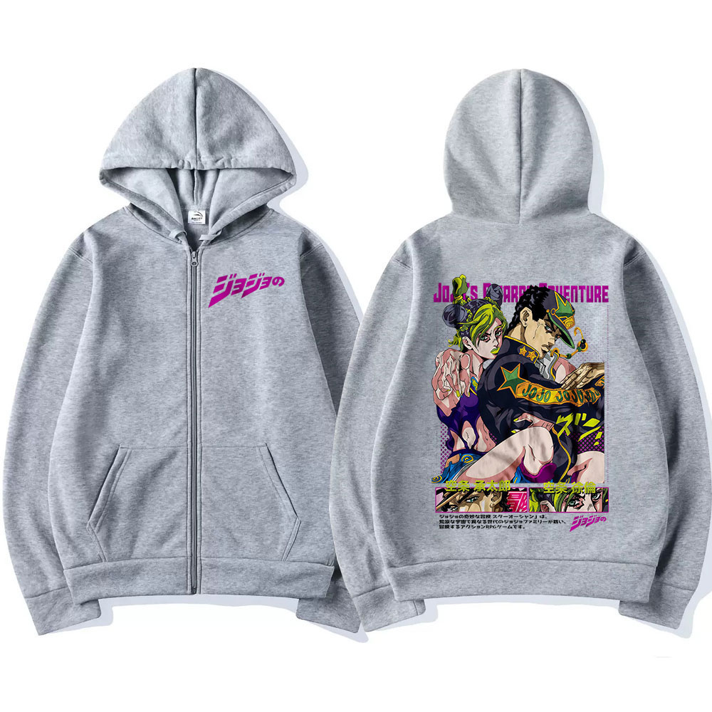 Anime Jojo Bizarre Adventure s - Women'S Fashion Zip Hoodie reseña y precio