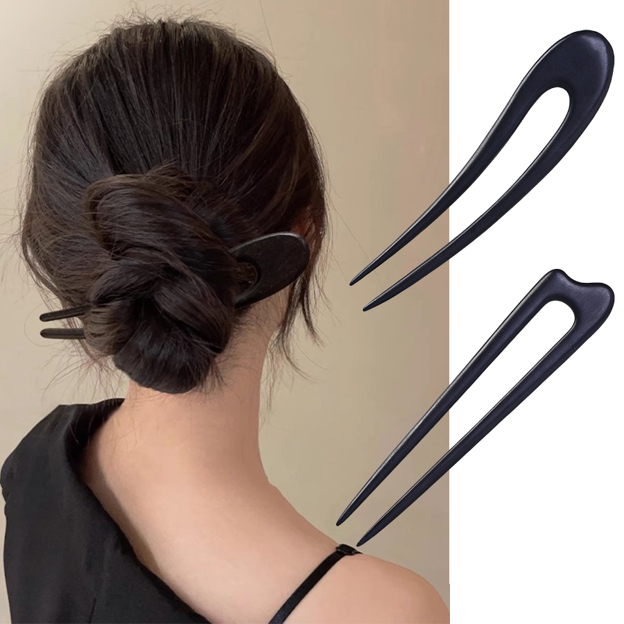 Horquillas de madera con forma - Women Fashion Hair Style reseña y precio