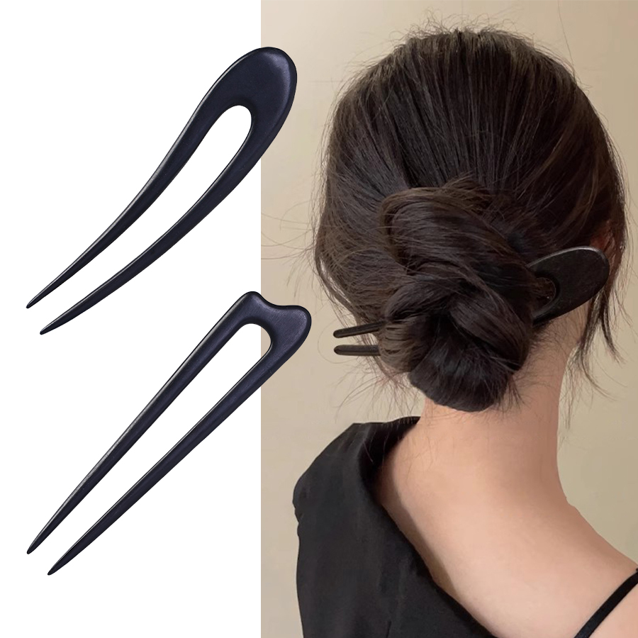 Horquillas de madera con forma - Women Fashion Hair Style reseña y precio