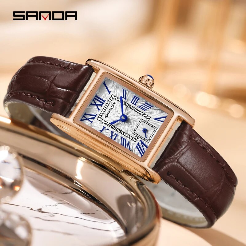 SANDA-Reloj de pulsera analógi - Women'S Fashion Digital Watch reseña y precio