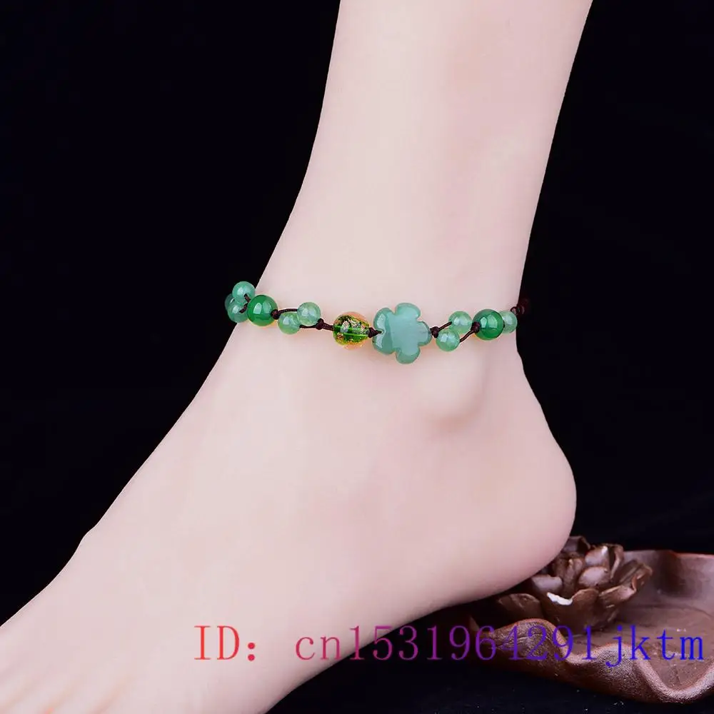 Tobilleras con flor de Jade pa - Women And Men Fashion reseña y precio