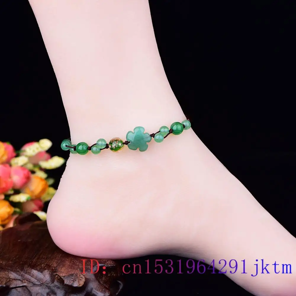 Tobilleras con flor de Jade pa - Women And Men Fashion reseña y precio
