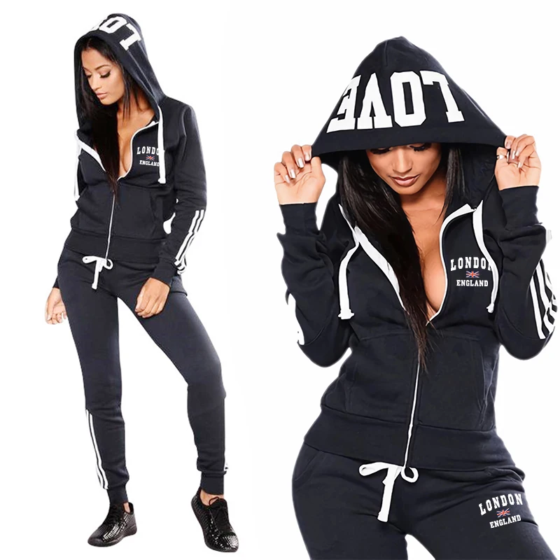 Chándal deportivo informal de  - Women'S Fashion Zip Hoodie reseña y precio