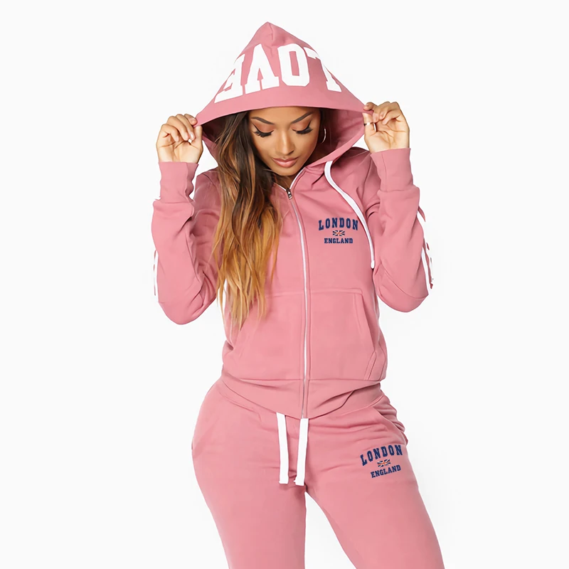 Chándal deportivo informal de  - Women'S Fashion Zip Hoodie reseña y precio