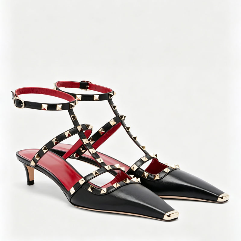 Sandalias de tacón bajo con re - Women Fashion Trend 2026 reseña y precio