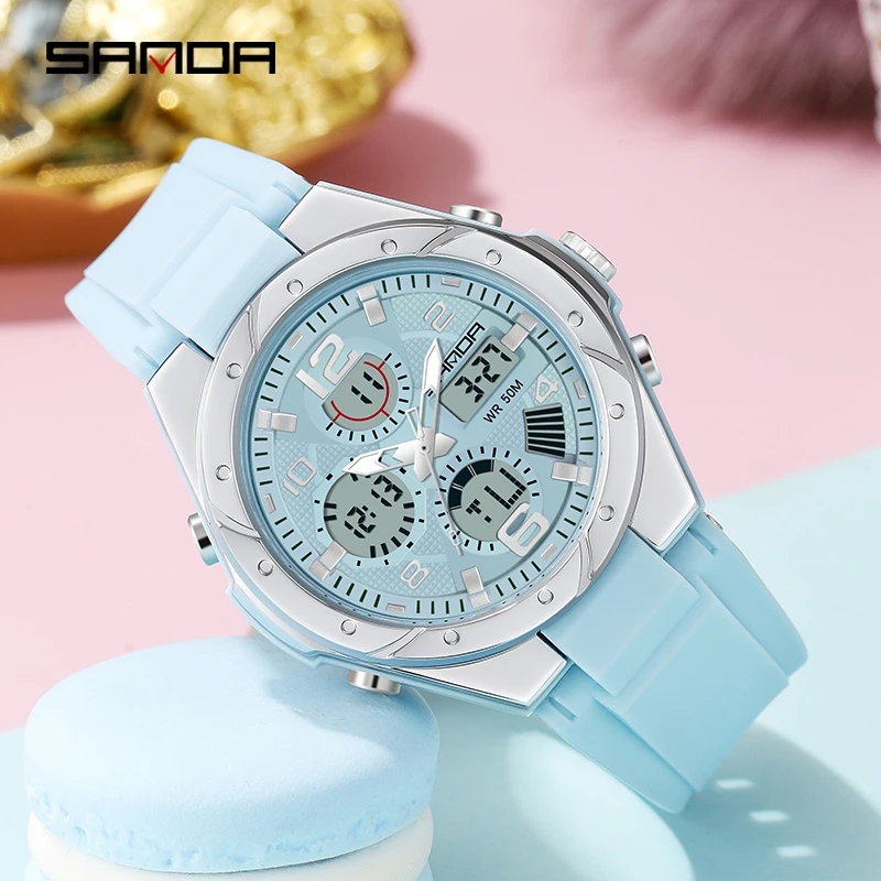 Reloj SANDA Rosa para Mujer, R - Women'S Fashion Digital Watch reseña y precio