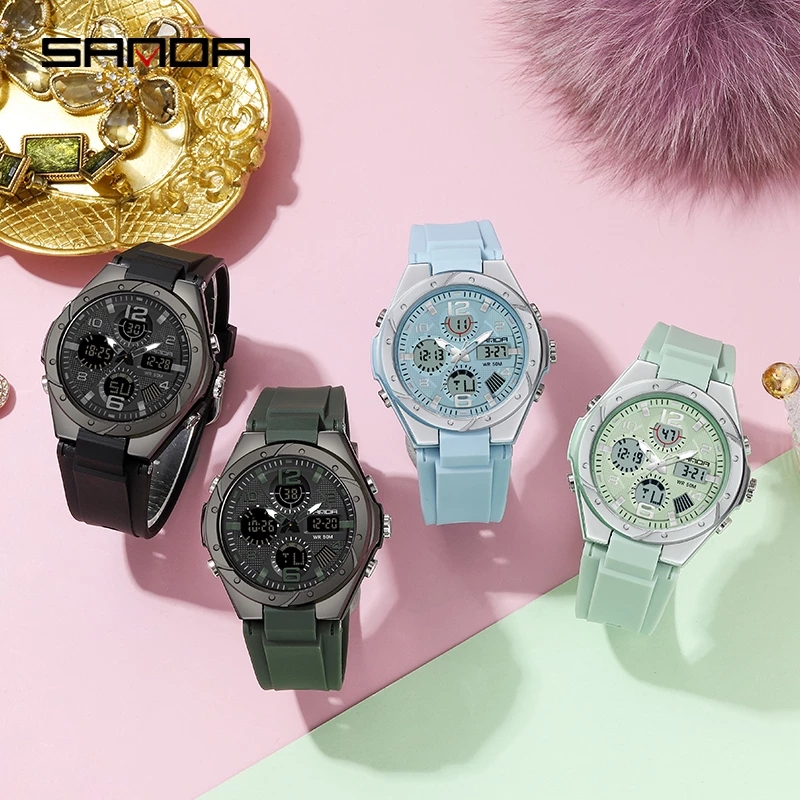 Reloj SANDA Rosa para Mujer, R - Women'S Fashion Digital Watch reseña y precio