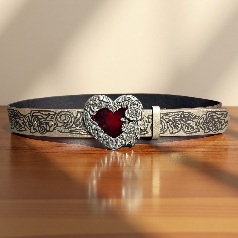 Cinturón de Mujer con Corazón  - Women'S Fashion Edgy reseña y precio