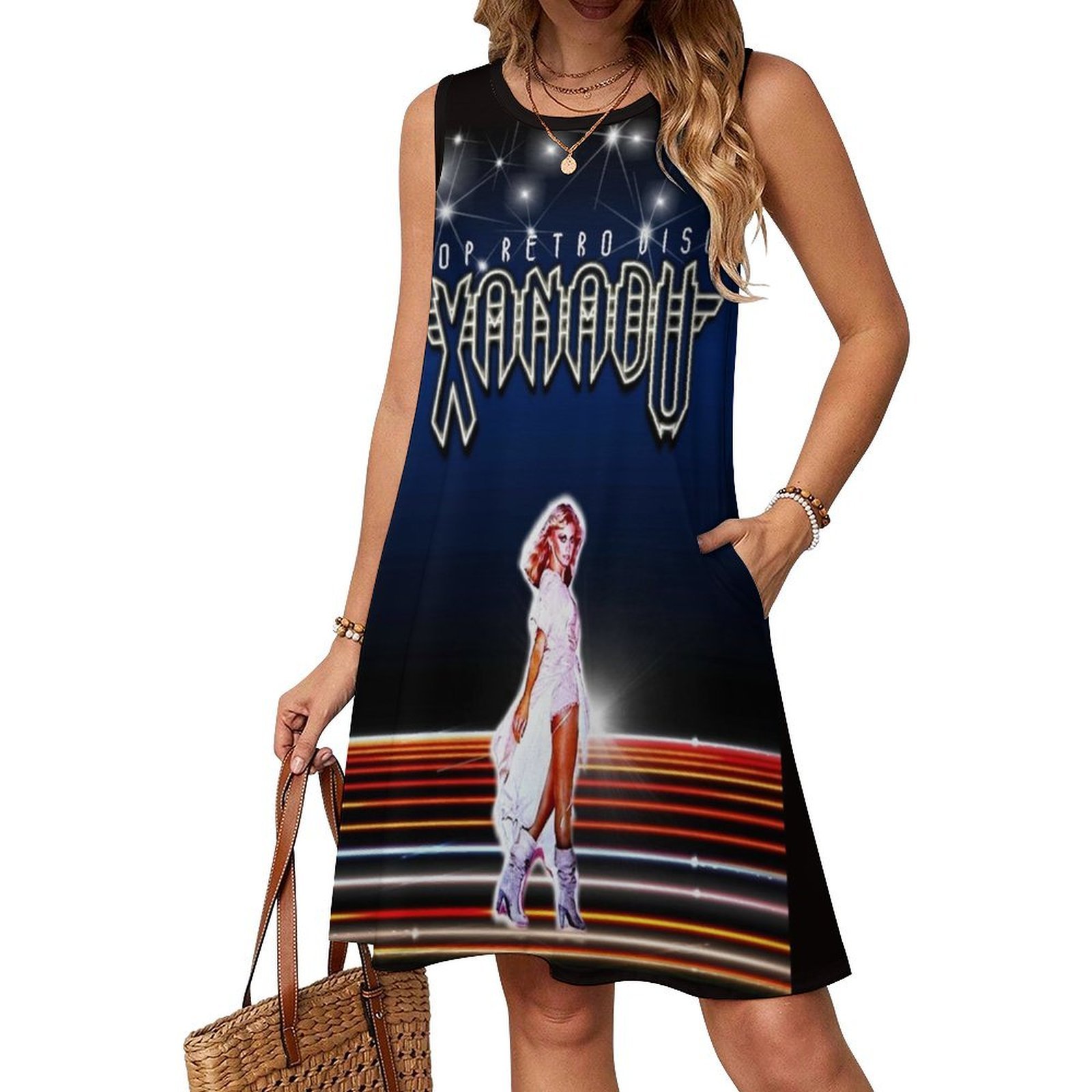 Olivia Newton-John-Xanadu-vest - Women Fashion Gown reseña y precio