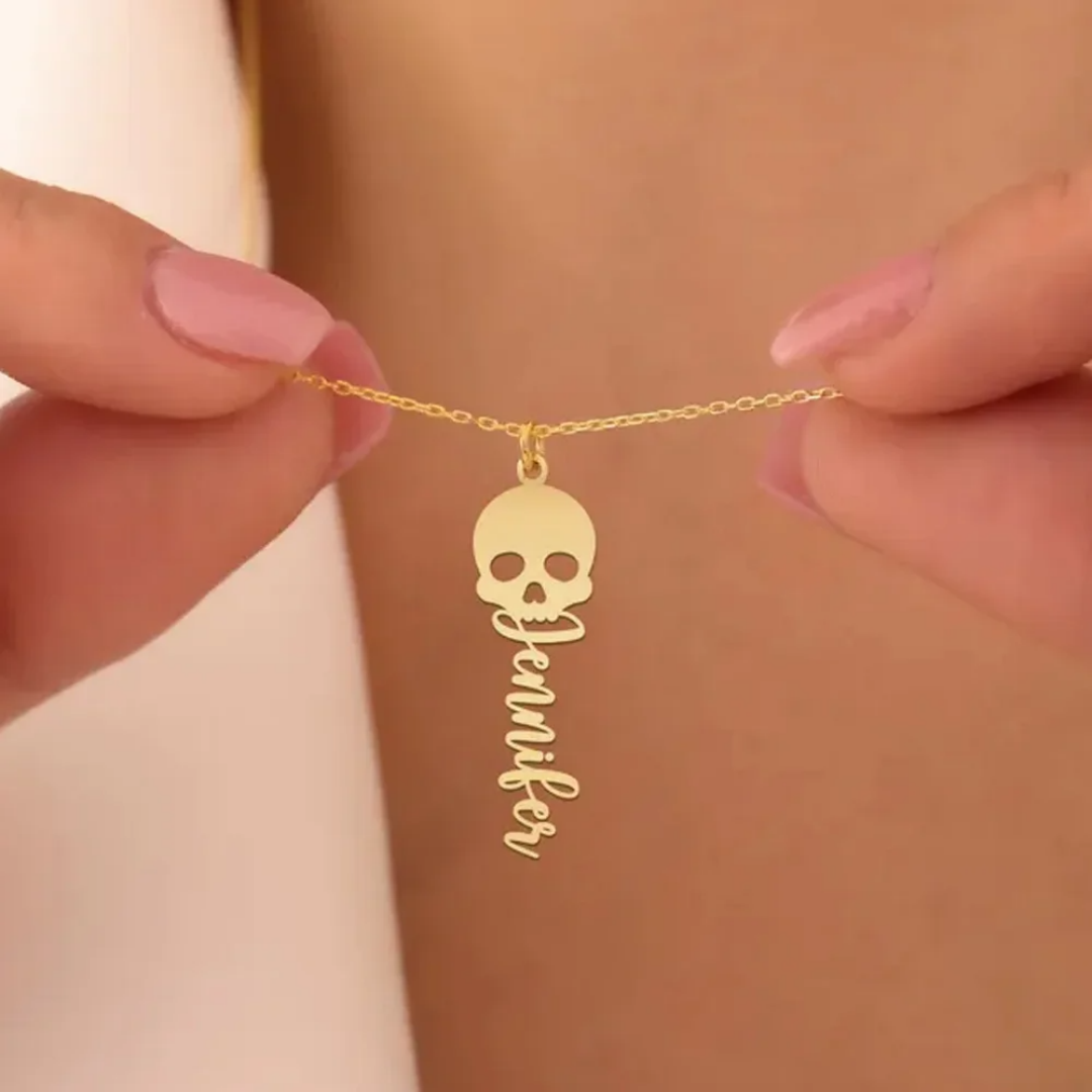Collar de calavera personaliza - Women'S Fashion Edgy reseña y precio
