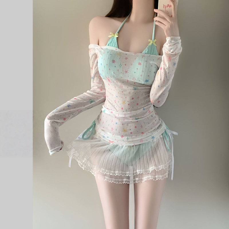 Conjunto de bikini de manga la - Women'S Fashion Middle Ages reseña y precio
