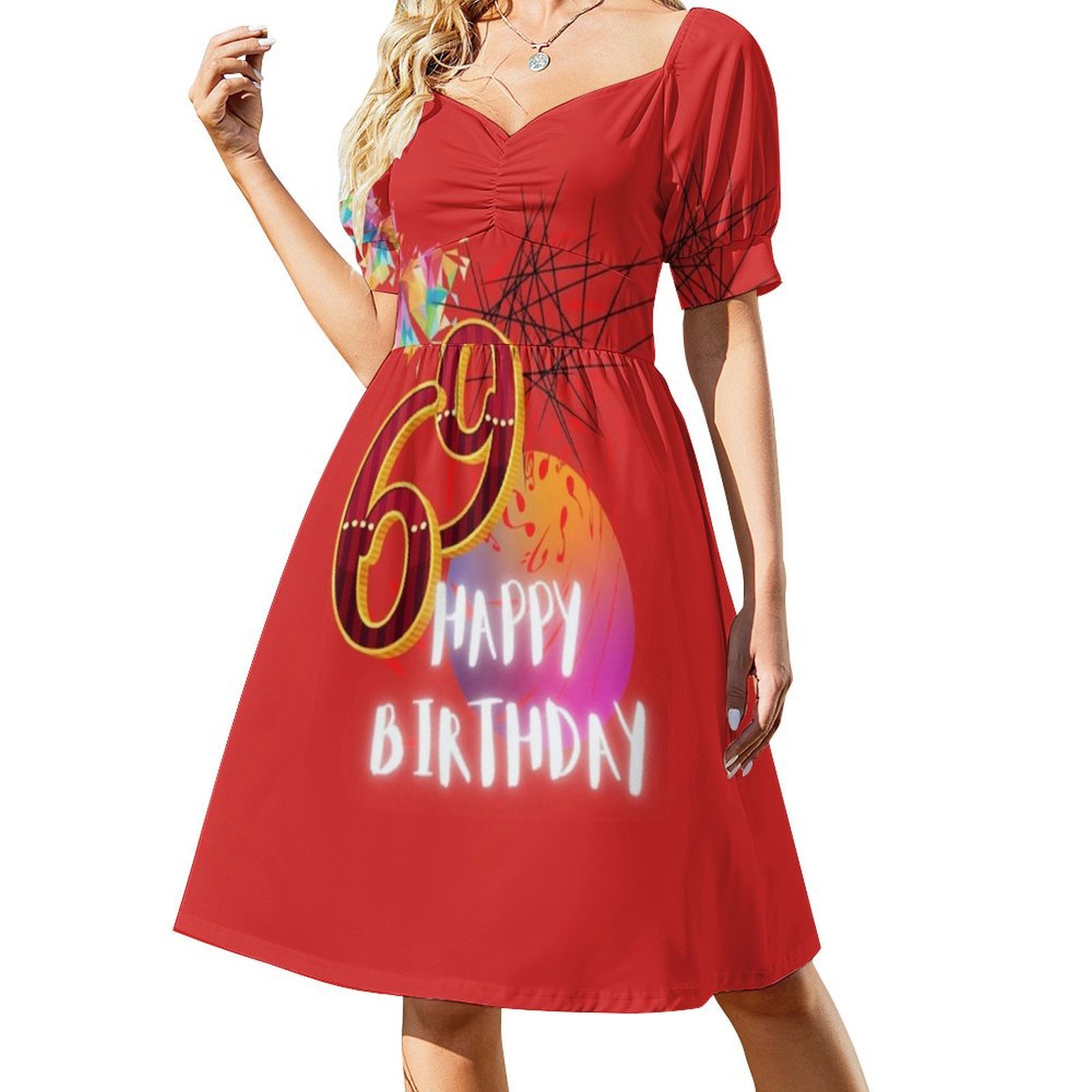 Feliz cumpleaños 69 cumpleaños - Women Fashion Gown reseña y precio