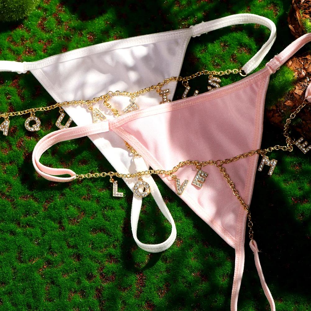 Tanga personalizada con letras - Women'S Fashion Underwear reseña y precio
