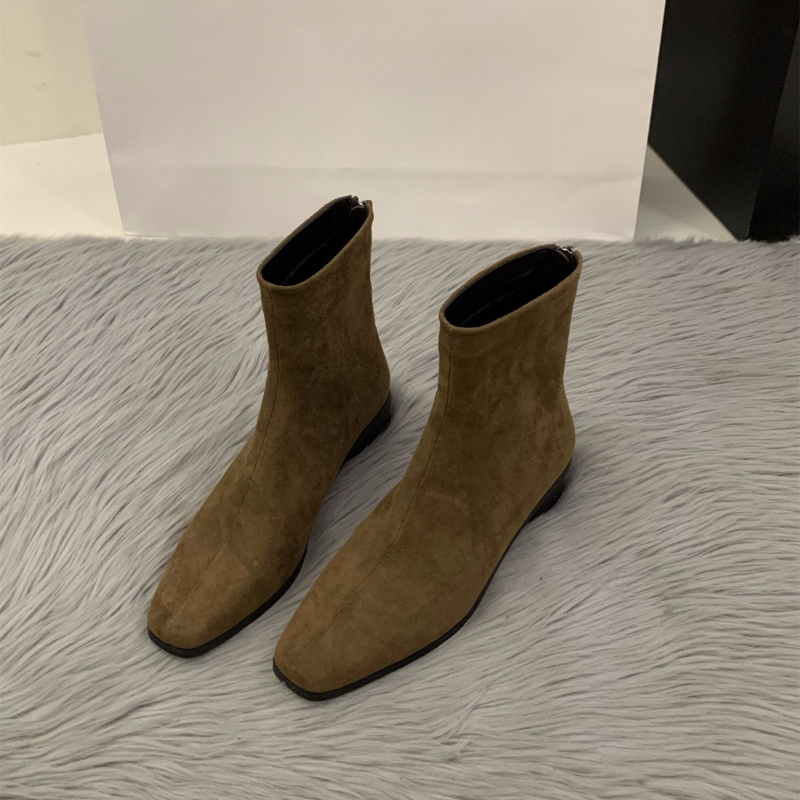 2025 Bota desnuda con cremalle - Women'S Fashion Korea reseña y precio