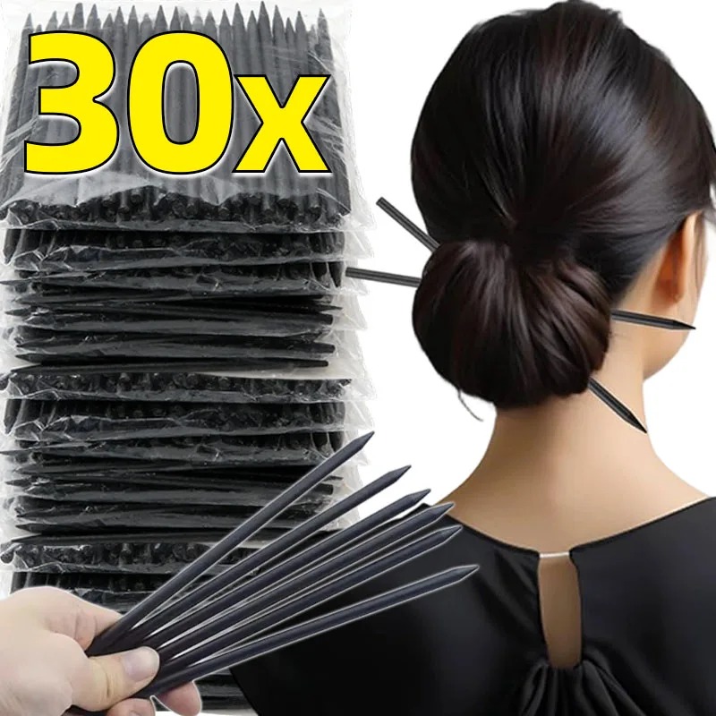 Horquillas de madera negras es - Women Fashion Hair Style reseña y precio