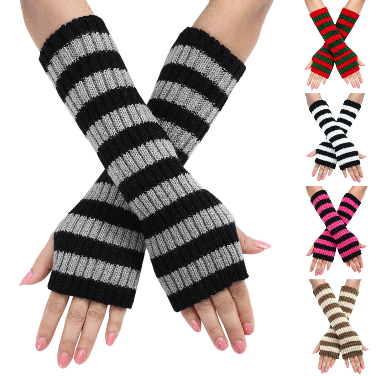Calentadores de brazos sin ded - Women'S Fashion Gloves reseña y precio
