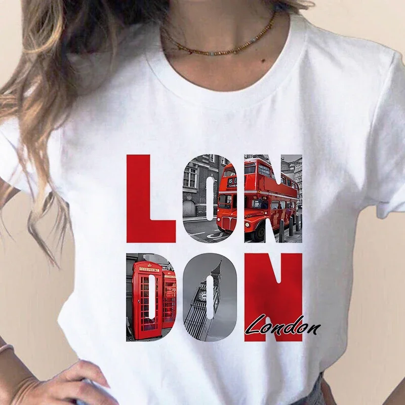 Camiseta con estampado de ciud - Women'S Fashion London reseña y precio