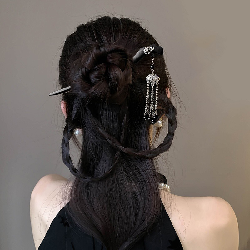 Horquillas de madera con pintu - Women Fashion Hair Style reseña y precio