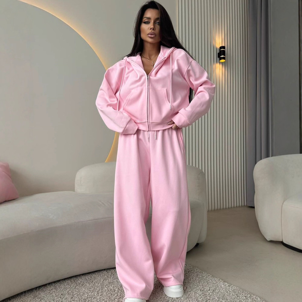 Conjunto de ropa de estar de 2 - Women'S Fashion Zip Hoodie reseña y precio